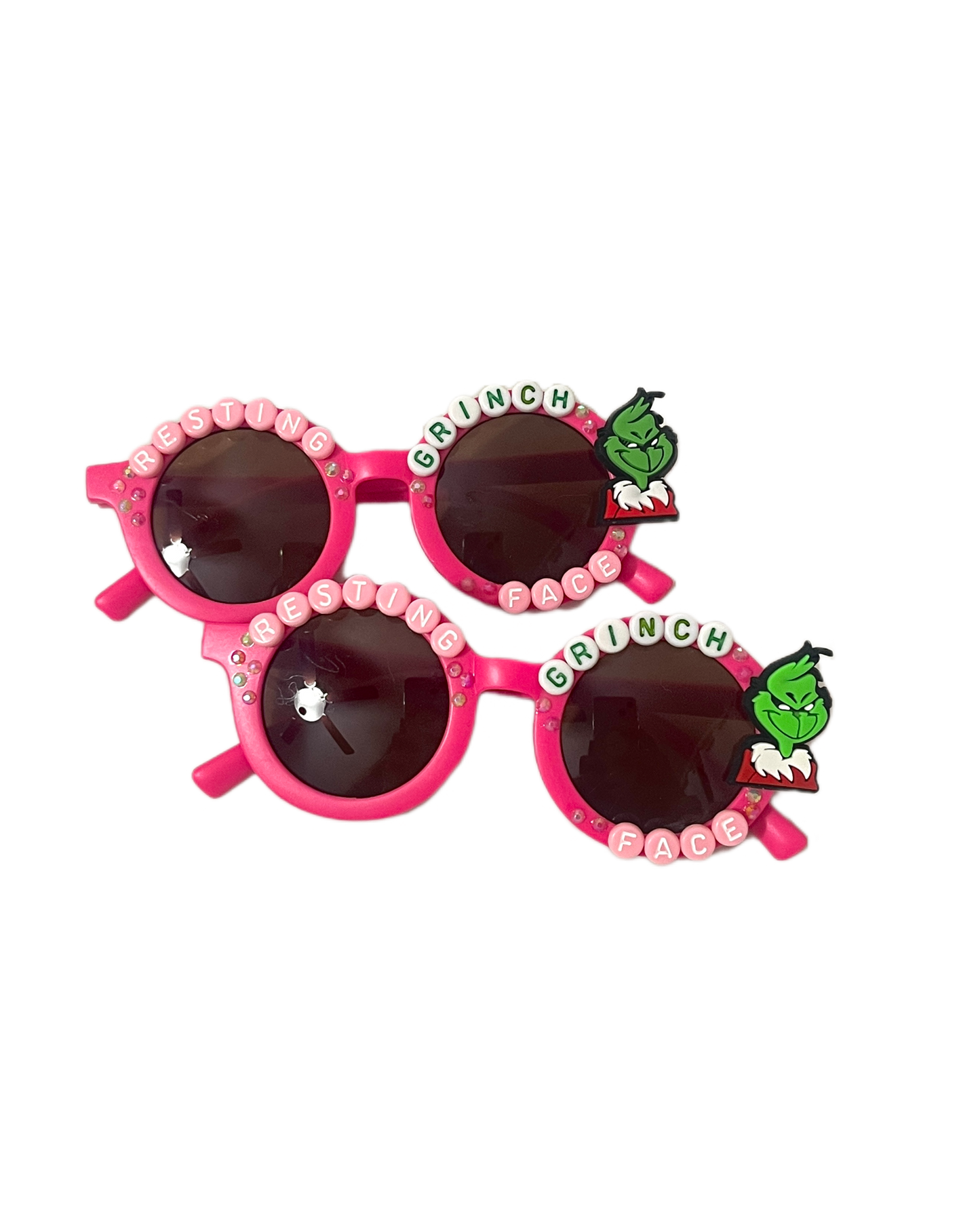 Pink Resting Grinch Face